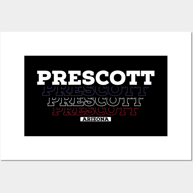 Prescott Arizona USA Vintage Wall Art by Zen Cosmos Official